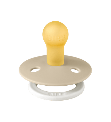 2 бр. Биберони BIBS COLOUR, Blush GLOW/Vanilla GLOW, 0-6 месеца