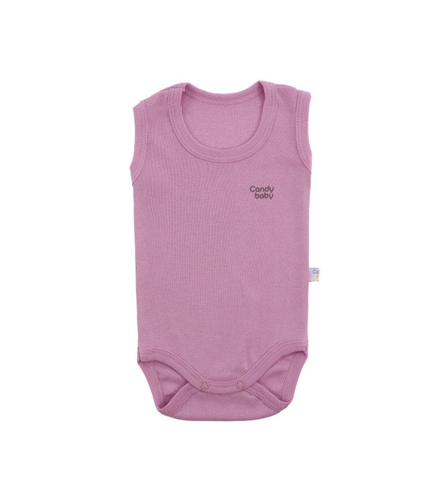 Бебешко боди комплект - потник - тъмнорозово, светлорозово, виолетово