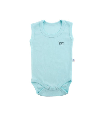 Бебешко боди комплект - потник - резеда, аква, ментово
