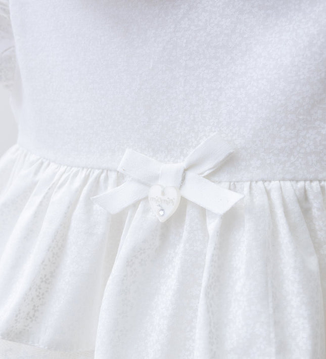 Бебешка рокля с панделка - шампан