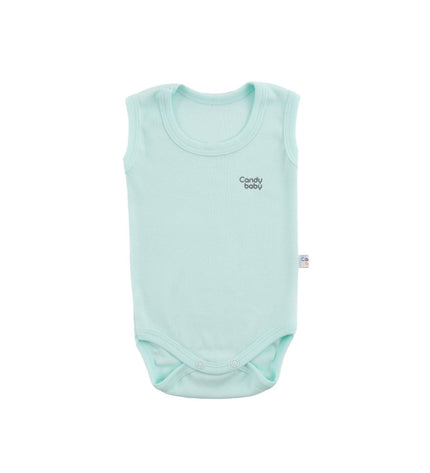 Бебешко боди комплект - потник - резеда, аква, ментово