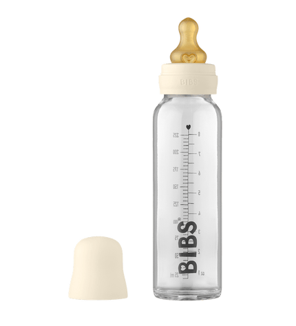 Комплект със Стъклена Бутилка BIBS Ivory 225мл