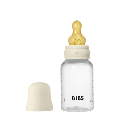 Комплект със Стъклена Бутилка BIBS Ivory 110мл