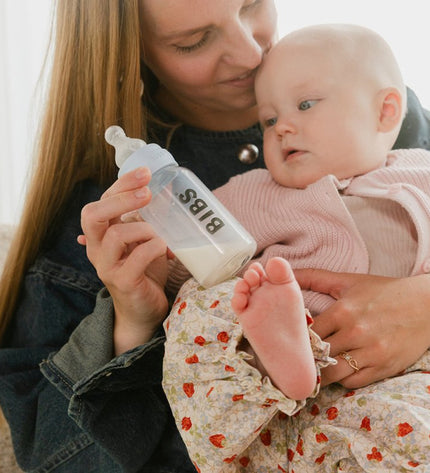 Комплект със Стъклена Бутилка BIBS Blush 110мл