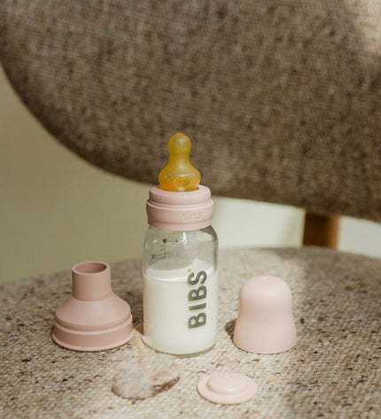 Комплект със Стъклена Бутилка BIBS Blush 110мл