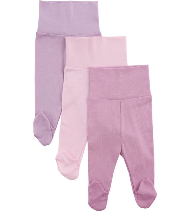 Бебешки ританки комплект - виолетово, светлорозово и тъмнорозово