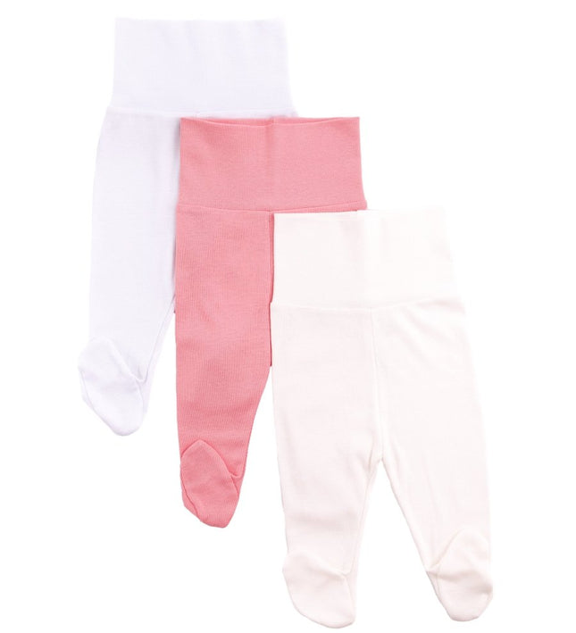 Бебешки ританки комплект - бял, корал, шампан