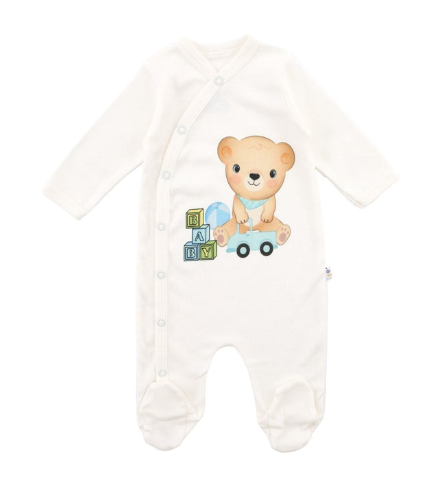 Бебешки комплект за изписване от 5 части „Сладко мече“ - момче