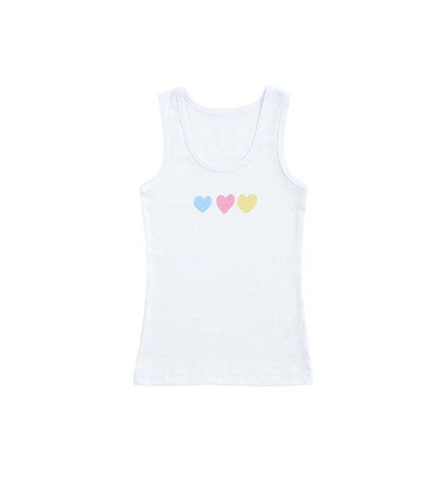 Детски потник широка презрамка комплект - бял, розов, шампан 122-134см