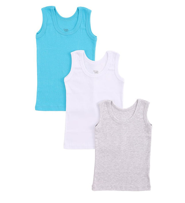 Детски потник комплект - електриковосин, бял, меланж, 122-134см