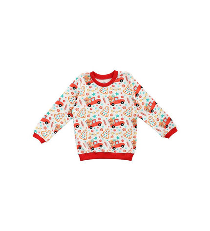 Бебешка пижама с дълъг ръкав „Камионче с украса“, 86-98см
