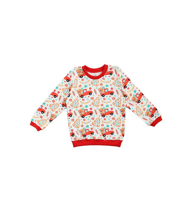 Бебешка пижама с дълъг ръкав „Камионче с украса“, 86-98см