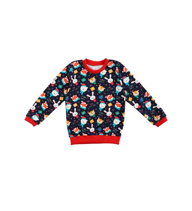 Бебешка пижама с дълъг ръкав „Зимни приятелчета“, 86-98см