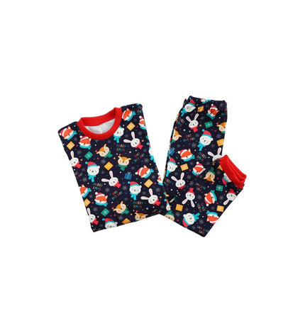 Бебешка пижама с дълъг ръкав „Зимни приятелчета“, 86-98см