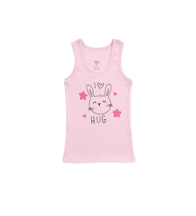 Детски потник широка презрамка комплект - шампан, розов, бял 122-134см