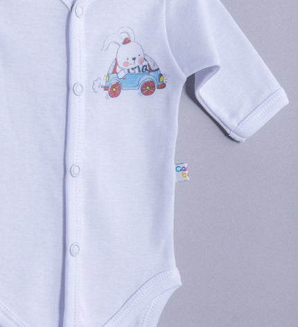 Бебешко боди с предно закопчаване комплект „Мечета“