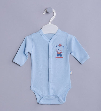 Бебешко боди с предно закопчаване комплект „Мечета“