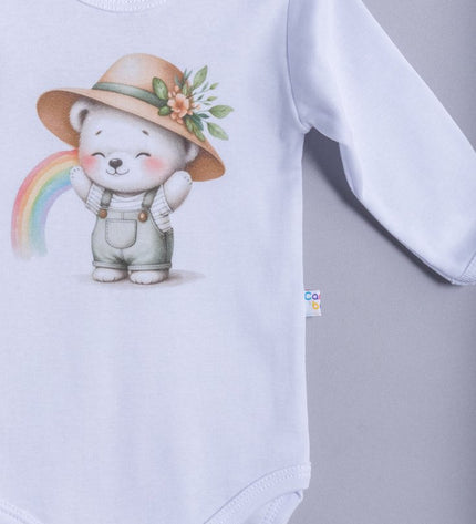 Бебешко боди с раменно закопчаване комплект 3 части "Мечета"