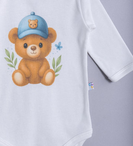 Бебешко боди с раменно закопчаване комплект 3 части "Мечета"