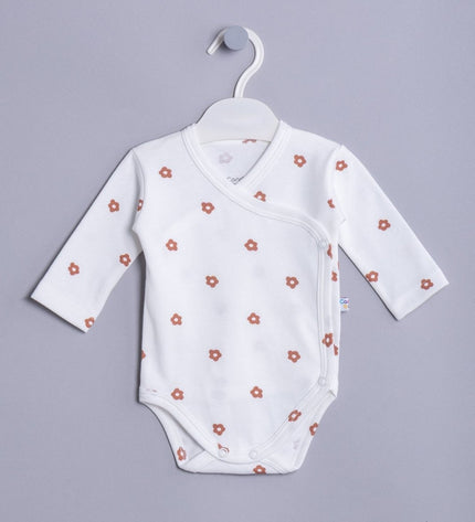 Бебешко боди комплект от 2 части - прегърни ме - „Нежни маргаритки“