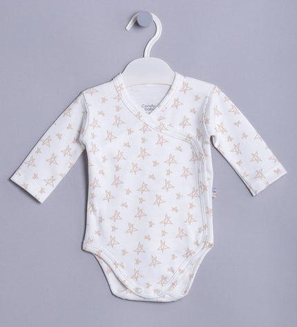 Бебешко боди комплект от 2 части - прегърни ме - „Звездички“