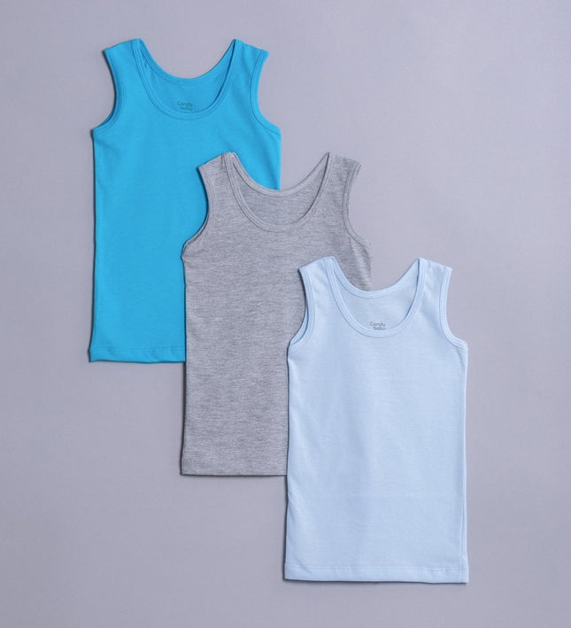 Детски потник комплект - електриковосин, светлосин, меланж, 122-134см