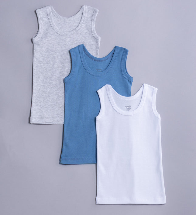 Детски потник комплект - индиго, бял, меланж, 122-134см