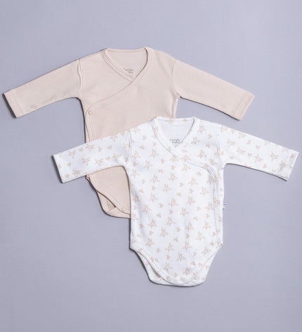 Бебешко боди комплект от 2 части - прегърни ме - „Звездички“