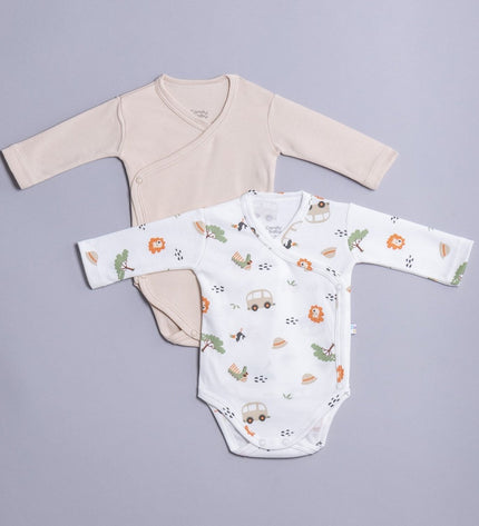 Бебешко боди комплект от 2 части - прегърни ме - „Сафари“