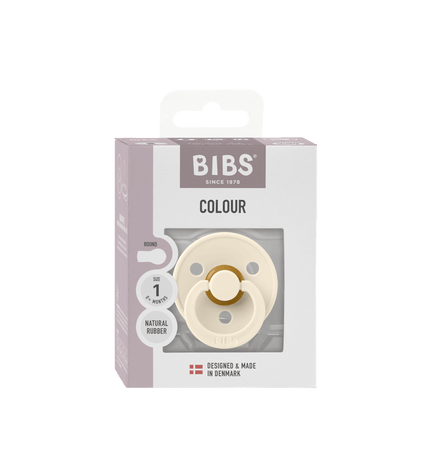 1бр. Биберон BIBS COLOUR Ivory, 0-6 месеца