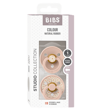 2 бр. Биберони BIBS Studio COLOUR Jasmine, Blush Mix, 0-6 месеца