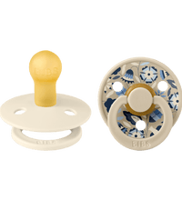 2 бр. Биберони BIBS Liberty COLOUR Bobo Ivory, 0-6 месеца