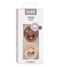 2 бр. Биберони BIBS, Woodchuck/Blush, 0-6 месеца