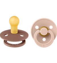 2 бр. Биберони BIBS, Woodchuck/Blush, 0-6 месеца