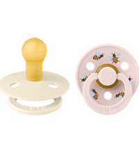 2 бр. Биберони BIBS Studio COLOUR, Bumblebee/Ivory, 6-18 месеца