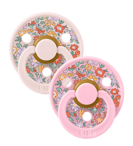 2 бр. Биберони BIBS Liberty COLOUR Oscar Meadow - Petal Mix, 0-6 месеца
