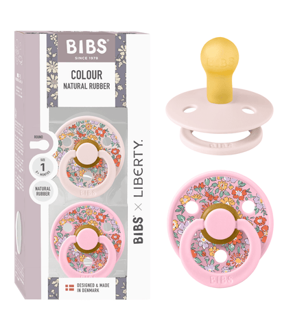2 бр. Биберони BIBS Liberty COLOUR Oscar Meadow - Petal Mix, 0-6 месеца