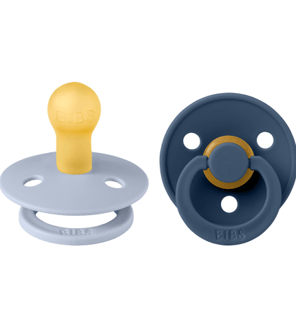 2 бр. Биберони BIBS COLOUR Dusty Blue/Steel Blue 0-6 месеца