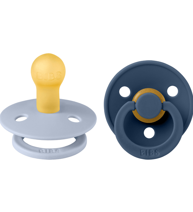 2 бр. Биберони BIBS COLOUR Dusty Blue/Steel Blue 0-6 месеца