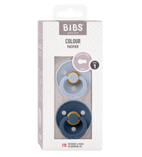 2 бр. Биберони BIBS COLOUR Dusty Blue/Steel Blue 6-18 месеца