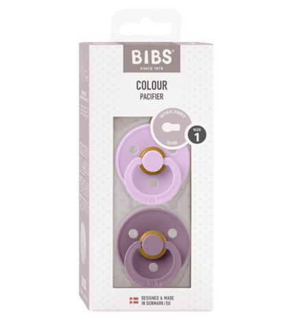 2 бр. Биберони BIBS COLOUR Violet Sky/Mauve 0-6 месеца