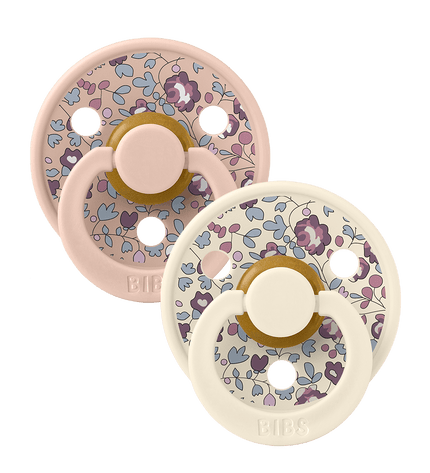 2 бр. Биберони BIBS Liberty COLOUR Eloise Blush Mix, 6-18 месеца
