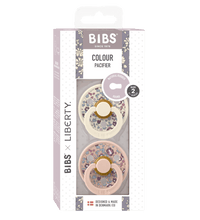 2 бр. Биберони BIBS Liberty COLOUR Eloise Blush Mix, 6-18 месеца