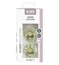 2 бр. Биберони BIBS Studio COLOUR Pin, Sage Mix, 6-18 месеца