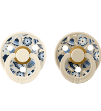 2 бр. Биберони BIBS Liberty COLOUR Bobo Ivory, 6-18 месеца
