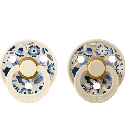2 бр. Биберони BIBS Liberty COLOUR Bobo Ivory, 6-18 месеца