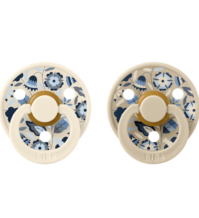 2 бр. Биберони BIBS Liberty COLOUR Bobo Ivory, 6-18 месеца