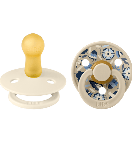 2 бр. Биберони BIBS Liberty COLOUR Bobo Ivory, 6-18 месеца