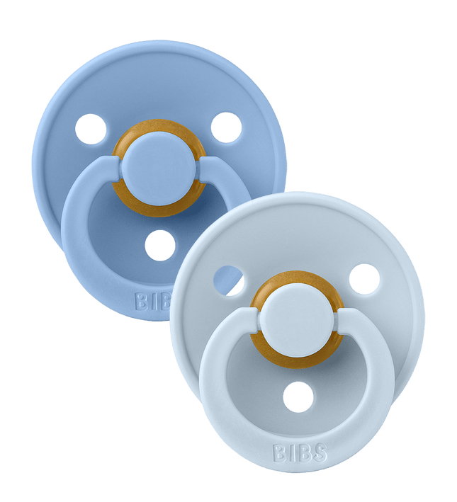 2 бр. Биберони BIBS, Sky Blue/Baby Blue, 6-18 месеца