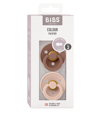 2 бр. Биберони BIBS, Woodchuck/Blush, 6-18 месеца